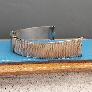 19mm Yellow Gold rgp Mesh Kreisler Unused nos Classic 1960s Vintage Watch Band - Picture 1 of 9