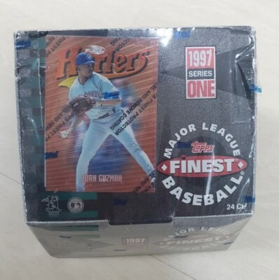 1997 Topps Finest Baseball Series 1 Hobby Box 24 Packs Sealed Juan Guzman Cover - Image 1 of 4