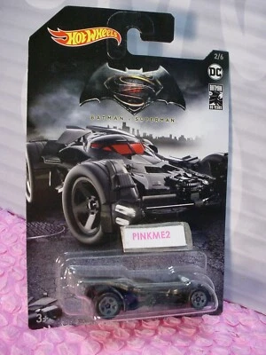 Hot Wheels BATMOBILE #2/6✰Gray✰BATMAN V SUPERMAN✰DC BATMAN 80 YEARS✰2019 Walmart - Image 1 of 2