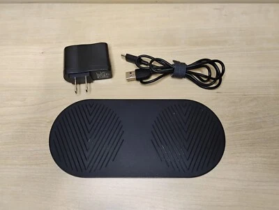 FUNCIONANDO Verizon Cargador Rápido Doble Almohadilla de Carga Inalámbrica Samsung iPhone iWatch Foto 1 de 4