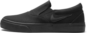 Nuevo zapato sin cordones Nike SB Charge para hombre talla 8,5 (mujer 10) negro/negro/negro - Imagen 1 de 8