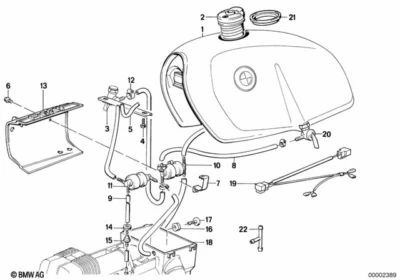 Solenoide de válvula de ventilación de cabezal de aire BMW R65, R80 y R100 SHED sistema de evap 16 13 1 453 097 Foto 1 de 3