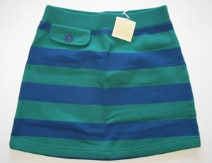 NEW MINI Boden girls knit pull on rugby stripe mini skirt green blue 3 4 5 6 7 8 - Picture 1 of 1