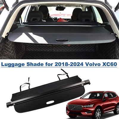 Retractable Cargo Cover for 2018-2025 Volvo XC60 SUV Rear Trunk Privacy Shade - Imagem 1 de 4