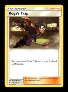 Pokemon Unbroken Bonds Koga's Trap 177/214 - Picture 1 of 1