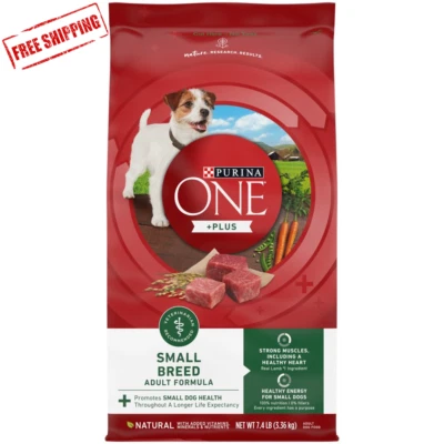 Comida seca Purina One Plus para perros adultos raza pequeña adulto fórmula 7,4 lb 🐶 Foto 1 de 4