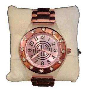 R. J. Graziano Watch with Jewels and Pink Band (NEEDS BATTERY) - Picture 1 of 7