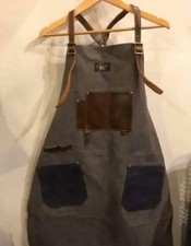 Rrl Ralph Lauren Men's Apron Leather Work Craft Size Free Main Color Gray Used