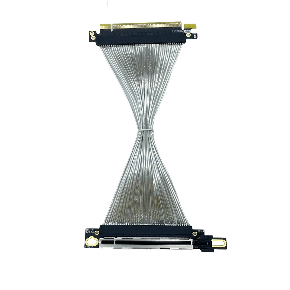 PCIE 5.0 X16 graphics card extension cable 90° right angle GEN5 adapter 16AC5 - Image 1 of 4