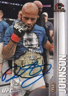 Demetrious Johnson Signed 2015 Topps UFC Champions Card #115 Autograph 197 191 - Image 1 of 4