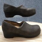 GH Bass & Co Clog Womens 8M Brown Robyn Slip On Loafer Wedge Casual Comfort