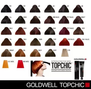 Goldwell Topchic Hair Colour 60ml-All Colours Available - Picture 1 of 120