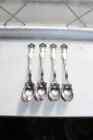 4 Antique Silverplate Grapefruit Spoons Oxford Wm Rogers & Son 