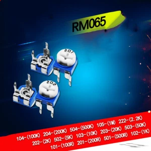 20 piezas RM065 100R~1M 101 102 103 104 1K 10K 100K potestómetro recortador de maceta - Imagen 1 de 1