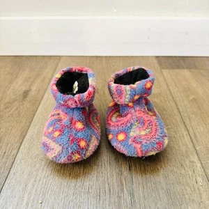 Acorn paisley pink yellow blue Easy Bootie- Rainbow Paisley- 6-12months - Picture 1 of 7