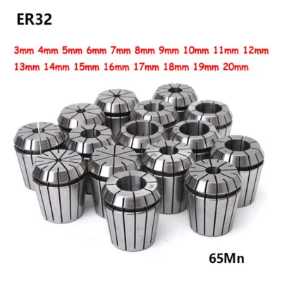 1Pcs ER32 Spring Collet Set 3mm to 20mm CNC Engraving Machine Milling Lathe Tool - Image 1 of 4