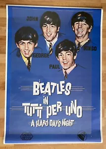 Póster de la película Beatles A Hard Day’s Night italiano 28 X 40 como nuevo póster reimpresión como nuevo - Imagen 1 de 1
