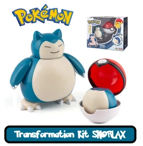 ✅ Figura de acción conjunta oficial de Pokémon Snorlax y juguete divertido Poke Ball NUEVO - Imagen 1 de 4