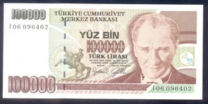 Turquía 100000 Liras L.1970 (1997) P206 UNC - Imagen 1 de 2