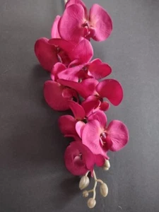 Artificial Phalaenopsis Orchid flower stem FUCHSIA - Picture 1 of 2
