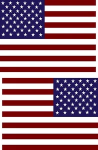 30" x 20" SET  USA America Vehicle Flag Vinyl Tank Wrap Truck Sticker Decals - Imagen 1 de 1