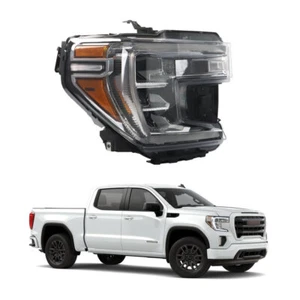 Faro para GMC Sierra 1500 2019-2021 sin señal LED lado derecho derecho derecho - Imagen 1 de 12