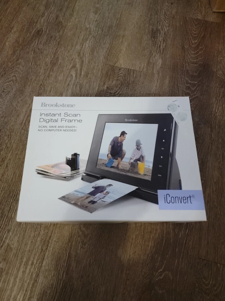 Brookstone iConvert Instant Scan Digital Frame- 8" Frame 600 x 800  - Image 1 of 4