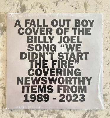 FALL OUT BOY WE DIDN'T START THE FIRE 7" LIMITED VINYL - IN HAND - Image 1 of 2