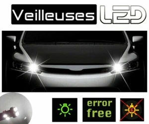 Per Renault Laguna 3 Luci Posizione Fari 2 Lampadine LED Bianco Anti Errore - Foto 1 di 3