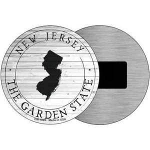 New Jersey Garden State 3.5" Magnet Plaque Fridge Refrigerator Kitchen Home - Picture 1 of 2