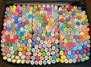 Ohuhu 320 Color Art Marker Set Alcohol-Based Fine & Brush Tips Honolulu B New - Picture 1 of 12