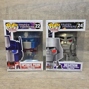 Funko Pop! Animation Transformers - Optimus Prime #22 & Megatron #24 Lot Of 2 - Picture 1 of 10