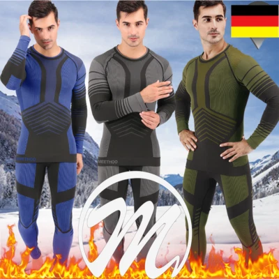 MEETHOO Unterwäsche Herren Beheizte Thermounterwäsche Wintersport Skiunterwäsche