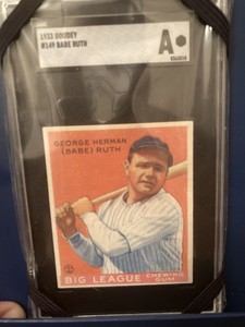 1933 Goudey #149 Babe Ruth Yankees SGC Authentic Pristine Condition No Flaws NR
