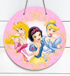 Disney Princesses Inspired 10" Metal Indoor/Outdoor Round Sign - Picture 1 of 1