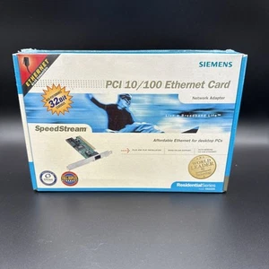 Siemens PCI 10/100 Ethernet Card 32 Bit Sealed New Old Stock - Afbeelding 1 van 7
