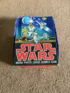 Vintage Star Wars Series 1 (Blue) Empty Display Box 1977 Topps - Picture 1 of 5