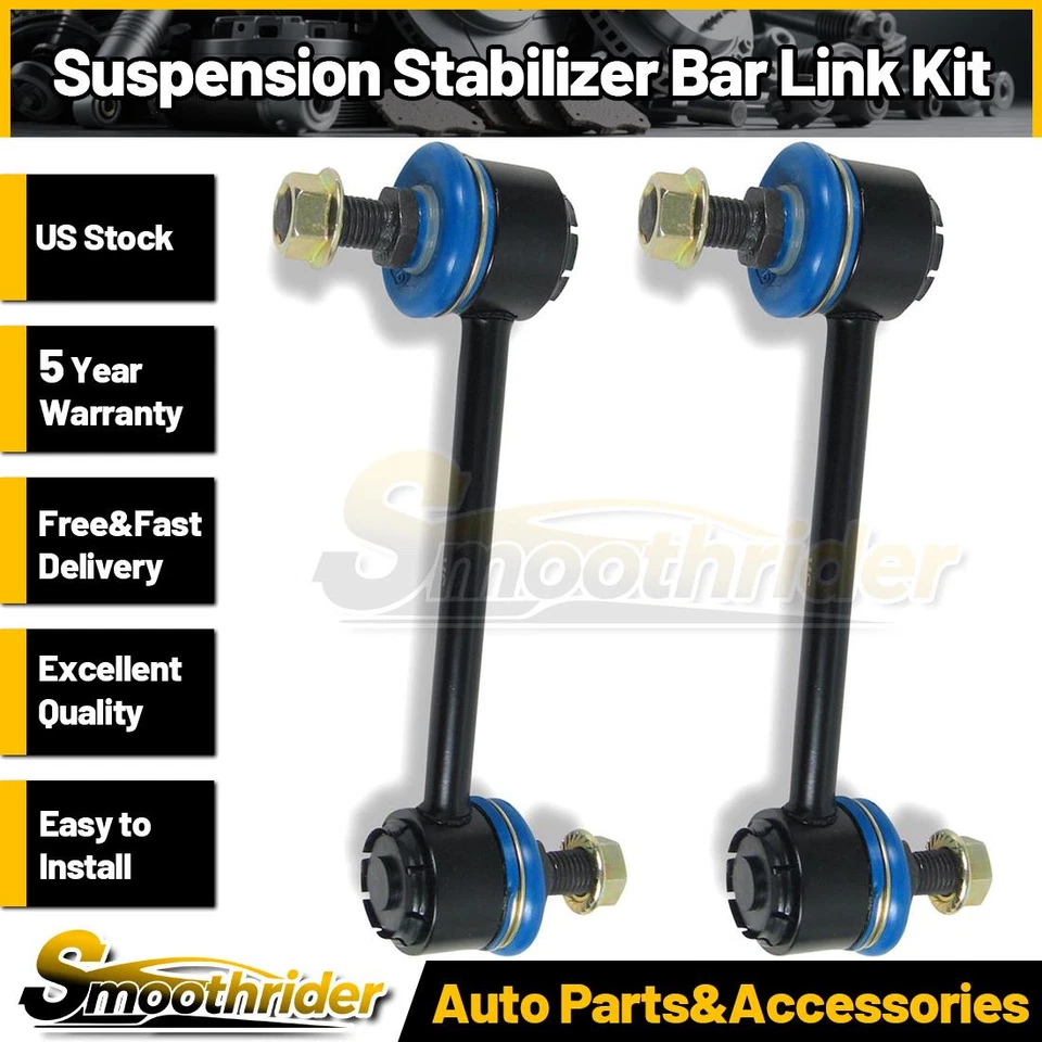 Kit de 2 enlaces de barra estabilizadora de suspensión trasera Mevotech para Kia Spectra 2004-2009 Foto 1 de 2