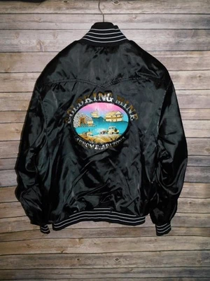 Chaqueta de colección West Ark 3X Gold King Mine Jerome AZ negra satinada Ghost Town Truck Foto 1 de 4