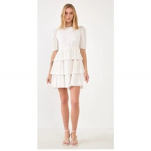 Anthropologie FREE THE ROSES Texture Tiered Dress, Size Medium - Picture 1 of 14
