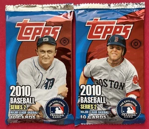 2010 Topps Series 2 Baseball 2 Packs/Hobby Lot - Picture 1 of 4