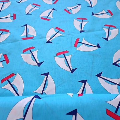 帆船棉府绸航海织物运动装航海按码  — 第 1/3 张图片