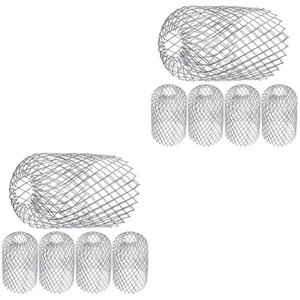  10 piezas protectores de canalones de techo hojas de acero inoxidable filtros canalón bajante - Imagen 1 de 12