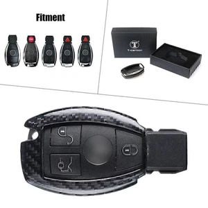 Kohlefaser-Fernschlüssel-Shell-Abdeckung für Mercedes Benz CLA CLS CLK GLK GLA - Picture 1 of 6