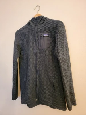 Patagonia R1 Air Full Zip Hoodie Womens Large L BLUE GRAY HIKING Outdoor SWEATER - Image 1 of 4