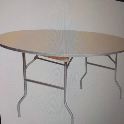 Mesa de bistró plegable de techo alto café redonda exterior patio cóctel fiesta lado porche Foto 1 de 2