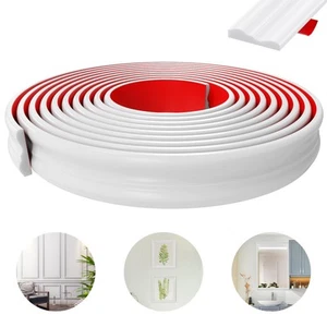 20ft x 1.6in Peel and Stick Wall Molding - Flexible DIY Decorative Trim, Self... - Picture 1 of 7