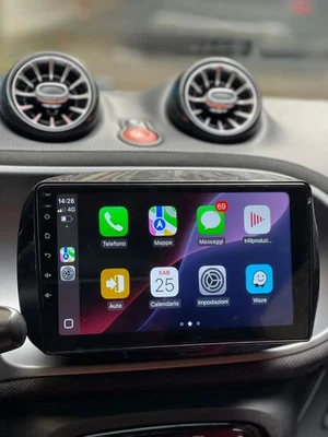 Autoradio Smart 453 Fortwo Forfour Brabus CarPlay Android 14 Wi-Fi 5G QLED RDS  - Immagine 1 di 4