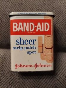 Cerotto vintage anni 60/70 Johnson Johnson & Johnson striscia trasparente toppa punto latta - Foto 1 di 8