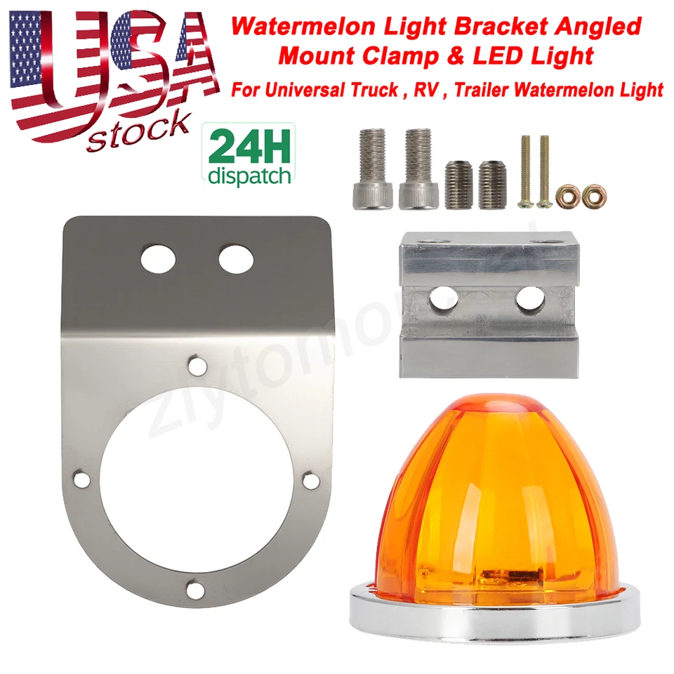 1 Juego de Luz LED Sandía Bajo Marco Soporte y Abrazadera de Montaje y Kit de Luz LED EE. UU. Foto 1 de 4